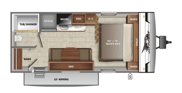 2022 Jayco Jay Flight SLX 7 195 RB Floorplan